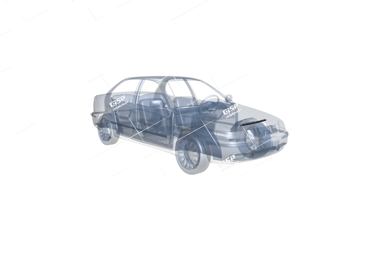 نوار آب بندی جلو کاپوت سمند (304619) - Gisp نوار آب بندی جلو کاپوت سمند (304619) – Gisp