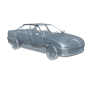 نوار آبرو سقف SLX راست (495502) – Gisp