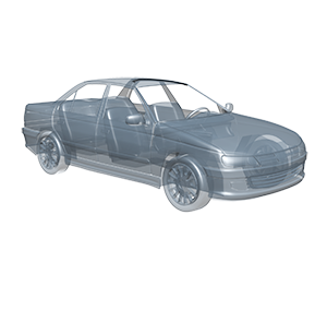 نوار آبرو سقف SLX چپ (495501) – Gisp