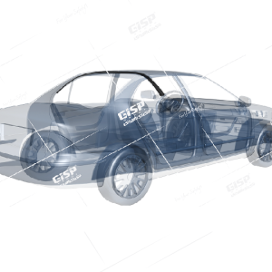 نوار آبرو سقف چپ سمند (305501) – Gisp