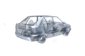 نوار دور درب عقب چپ پراید (504603) – Gisp